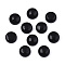 Natural Black Onyx Cabochons, Half Round/Dome, 8x3~4mm