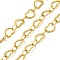 Ion Plating(IP) 304 Stainless Steel Heart Link Chains, Soldered, with Spool, Golden, 5x6.5x0.4mm