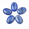 Natural Ripple Jasper Cabochons, Dyed & Heated, Oval, Blue, 25x17.5~18x7mm