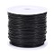 Round Crystal Elastic Stretch Thread, for Bracelets Gemstone Jewelry Making Beading Craft, Black, 0.6mm, about 92.9 yards(85m)/roll