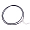 Waxed Cotton Cord Necklace Making, with Zinc Alloy Lobster Claw Clasps and Brass Findings, Nickel Free, Platinum Metal Color, Black, 2mm, 18.1 inch