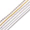 Brass & Stainless Steel Ball Chains, Mixed Color, 1~3mm, 39.37 inch(1m)