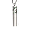 316 Surgical Stainless Steel Diffuser Lock Pendants, (Not including cotton diffuser filter and chain necklace), Column with Bird, Stainless Steel Color, 48x10mm, Hole: 5mm