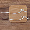 Alloy Hair Sticks Findings, Enamel Settings, Cloud, Silver, 152mm