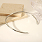 Simple Stainless Steel Round Cuff Choker Necklaces Fashion Jewelry for Women, Stainless Steel Color, Inner Diameter: 4.92 inch(12.5cm)