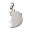 Non-Tarnish 304 Stainless Steel Pendants, Stamping Blank Tag, Ghost Charm, Stainless Steel Color, 28x20x1.5mm, Hole: 7x4mm