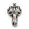 304 Stainless Steel Pendants, Horse Charms, Antique Silver, 42x27.5x17.5mm, Hole: 9.5x5.5mm