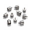 Tarnish Resistant 304 Stainless Steel Cord Ends, Stainless Steel Color, 10x7mm, Hole: 2.2mm, 6mm inner diameter