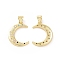 Brass Micro Pave Cubic Zirconia Pendants, Cadmium Free & Lead Free, Crescent Moon Charms, Golden, 20.5x15.5x2mm, Hole: 3mm