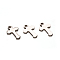 Cross 304 Stainless Steel Charm Pendants, Stainless Steel Color, 15x10x1mm, Hole: 2mm