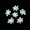 Handmade Lampwork Bumpy Beads Strands, Goldfish with Flower, Light Cyan, 16.5~17.5x20.5~23x10~12mm, Hole: 1.6~2mm, about 30pcs/strand, 15.75''(40cm)