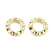 Rack Plating Alloy Linking Rings, Cadmium Free & Nickel Free & Lead Free, Irregular Hammered Round Ring, Golden, 10x2mm, Inner Diameter: 5.5mm