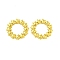 304 Stainless Steel Linking Rings, Star Ring, Real 18K Gold Plated, 24x3mm, Inner Diameter: 13mm