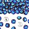 Preciosa® MAXIMA Crystal Fancy Stones, Czech Crystal, 435 36 132 Cushion Square, Aluminium Layer, 00030 296 Bermuda Blue, 10x10mm