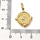 Подвески из нержавеющей стали 304 со стразами STAS-M109-08G-09-3