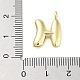 Подвески из латуни с покрытием стойки с буквами-шариками KK-C050-01G-H-3