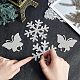 4 шт. 2 стиля снежинки и бабочки блестящие стразы горячей фиксации DIY-FH0003-49-3