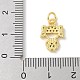Латунные микро проложить кубического циркония подвески KK-P292-21C-G-3