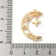 Латунные микропаве прозрачные подвески с фианитом KK-K378-01G-01-3