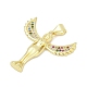 Латунные микро проложить кубического циркония подвески KK-D317-093G-02-2