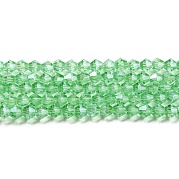 Прозрачные стеклянные бусины гальваническим пряди GLAA-F029-3mm-C24