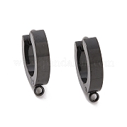 Фурнитура для сережек-колец Huggie Hoop из нержавеющей стали 304 STAS-I167-01A-EB