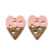 Подвески из смолы и ореха WOOD-I013-03C