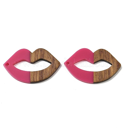 Подвески из смолы и ореха WOOD-I013-04B-1