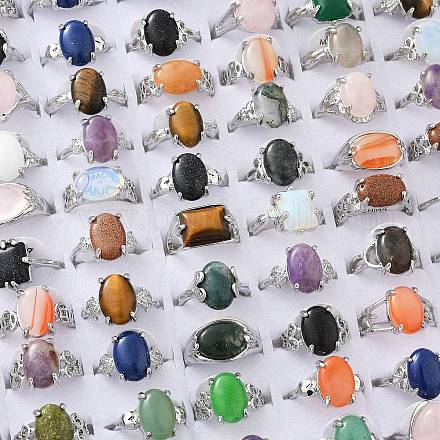 Природные и синтетические Gemstone кольца G-T017-01-1