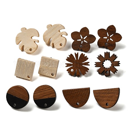 Серьги из дерева WOOD-XCP0001-77-1