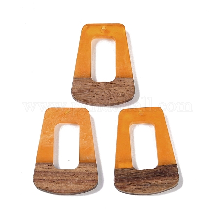 Подвески из смолы и дерева WOOD-F015-11F-1