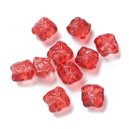 Выпечка расписные прозрачные стеклянные бусины X1-GLAA-C035-01D-1