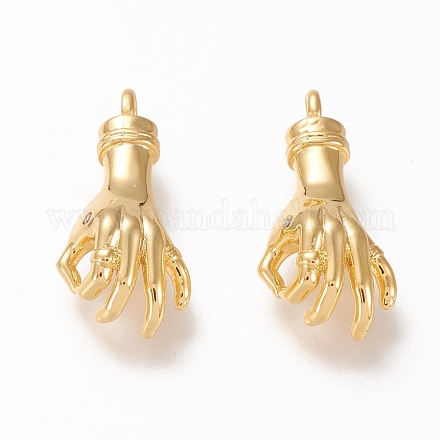 Подвески из латуни ZIRC-L098-031G-1