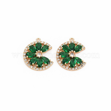 Латунные микро проложить кубического циркония подвески KK-S364-269A-1