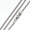 Tarnish Resistant 304 Stainless Steel Popcorn Chain Necklaces, with Lobster Claw Clasps, Stainless Steel Color, 19.4 inch(49.5cm), 2.4mm