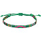 Adjustable Bohemian Style Cotton & Linen Cord Braided Bracelets for Friendship, Colorful