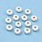 304 Stainless Steel Spacer Beads, Flat Round, Silver, 8x2.5mm, Hole: 1.8mm