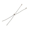 Non-Tarnish Adjustable 304 Stainless Steel Box Chain Slider Bracelet Making, Stainless Steel Color, 9-1/8~9-1/2 inch(23~24cm), Hole: 2.2mm