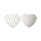 Non-Tarnish 304 Stainless Steel Pendants, Heart Charms, Stainless Steel Color, 27.5x30x0.8mm, Hole: 1.6mm