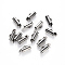 Tarnish Resistant 304 Stainless Steel Slide On End Clasp Tubes, Slider End Caps, Stainless Steel Color, 6x10x4mm, Hole: 3x1.5mm, Inner Diameter: 3mm