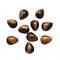 Natural Tiger Eye Cabochons, teardrop, 8x6x3mm