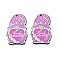 Momther's Day Wooden Pendants, Santa Claus, 49.5x30.5x2.5mm, Hole: 2mm