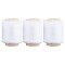 3 Rolls Polyester Satin Frayed Ribbon, Clothes Accessories, White, 1-5/8 inch(40mm), about 5 yards/roll
