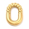 Ion Plating(IP) 304 Stainless Steel Linking Rings, Oval, Golden, 24.5x17x4mm, Inner Diameter: 15x8mm