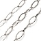 304 Stainless Steel Cloud Link Chains, Unwelded, Stainless Steel Color, 20x8.5x1.5mm