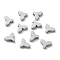 Tarnish Resistant 304 Stainless Steel Charms, Fishtail, Stainless Steel Color, 8x10.5x3mm, Hole: 1.8mm