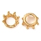 Crown Brass Beads, Cadmium Free & Nickel Free & Lead Free, Real 18K Gold Plated, 8x3mm, Hole: 3mm