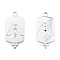 Non-Tarnish 201 Stainless Steel Pendants, Rectangle with Bees, Stainless Steel Color, 29x14x2mm, Hole: 2.5mm