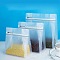 Rectangle Composite Material Ziplock Mylar Stand Up Bag, Smell Proof Resealable for Packaging Pouch Party Favor Food Lipgloss Jewelry Storage, Clear, 16.5x15.5x8cm