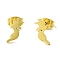 Cute Little Animal Theme 304 Stainless Steel Stud Earrings, Bird, 5x11.5mm